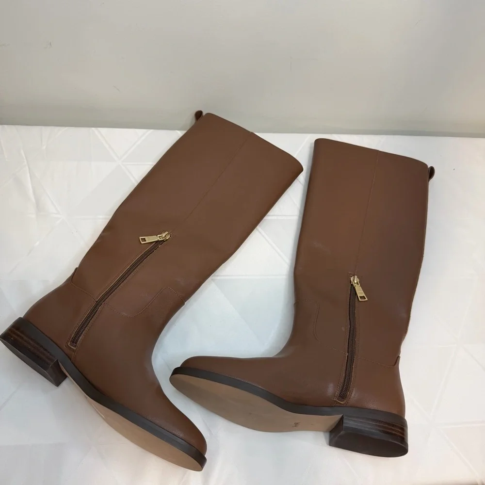 Coach Women's Marlin Horse Riding Boot Brown Size 6 B NWOB - Picture 4 of 10